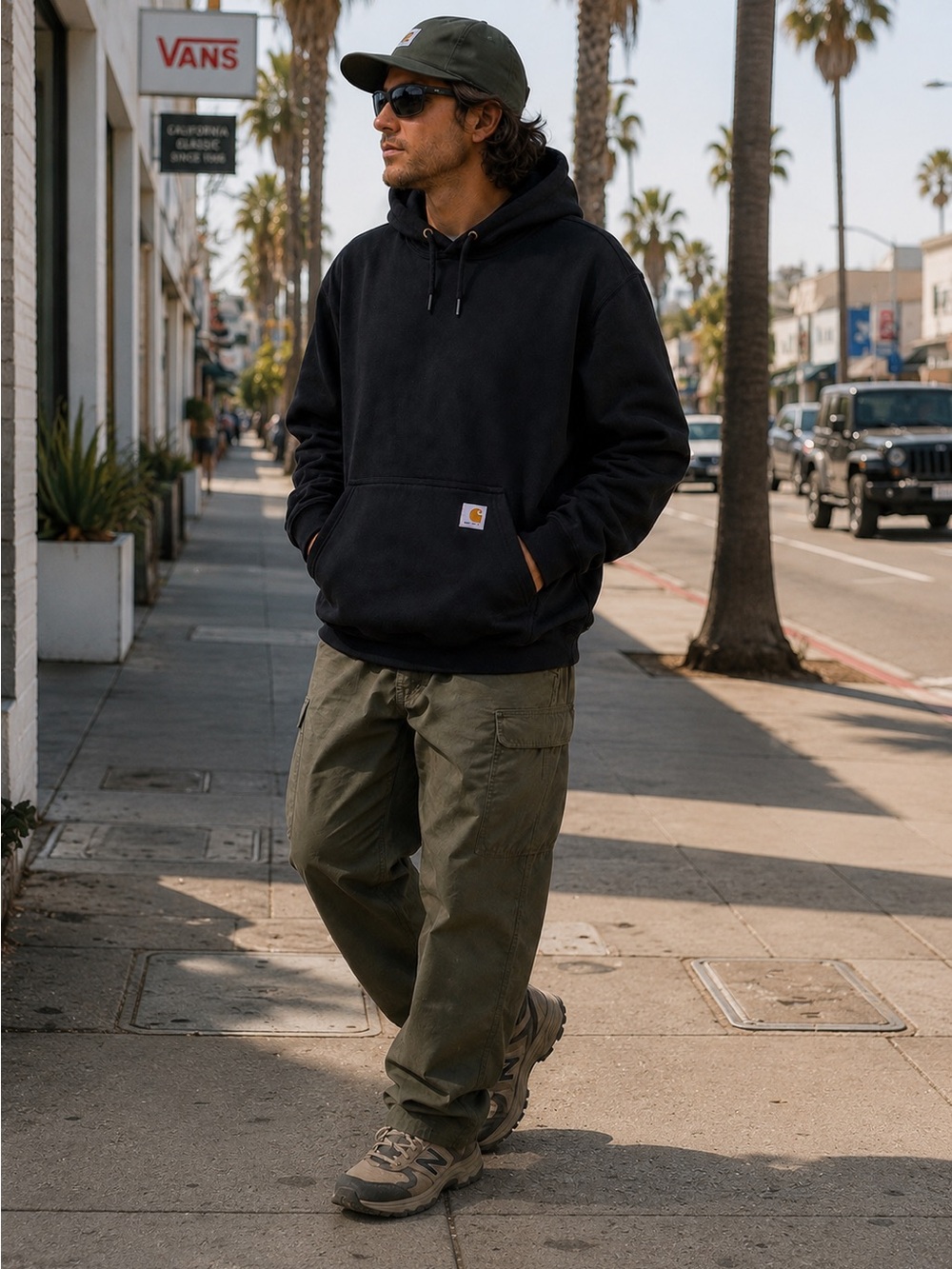 Carhartt K121 Black Pullover Hoodie XL Regular Original Fit Workwear Sweatshirt
